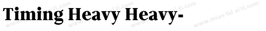 Timing Heavy Heavy字体转换